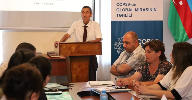 Şəkidə “COP 29 un Qlobal Mirasının təhlili” layihə çərçivəsində Dəyirmi masa keçirilib FOTOLAR