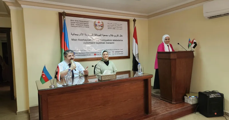 Misirdə Azərbaycan dilini öyrənən tələbələrə diplomlar təqdim olunub