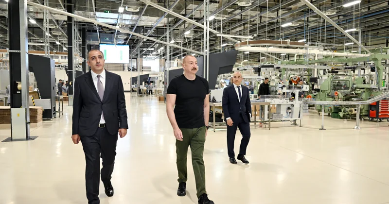 Prezident İlham Əliyev Ağdamda tütün fabrikinin açılışında iştirak edib