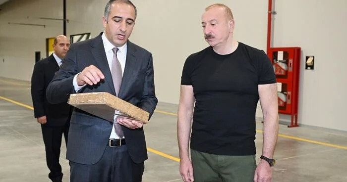 İlham Əliyev Ağdam Sənaye Parkında... Foto