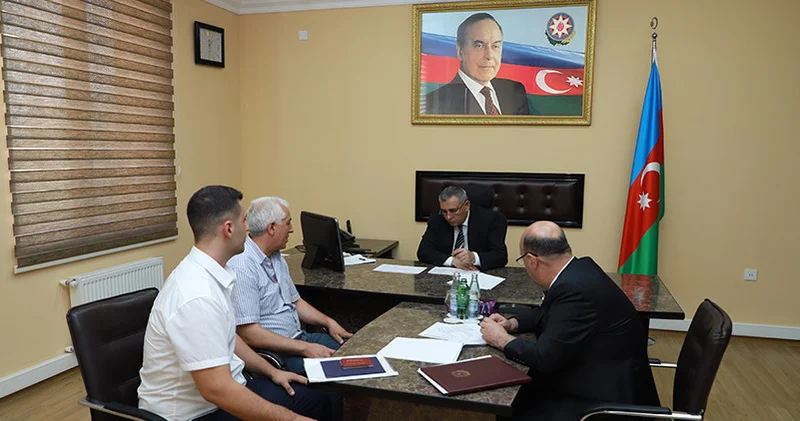 Səfərbərlik Xidmətinin rəisi Göygöldə vətəndaşları qəbul edib