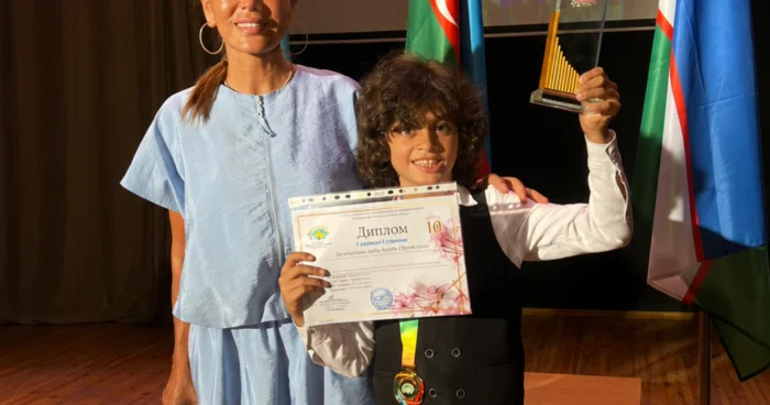 Xoşqədəm Baxşəliyevanın oğlu beynəlxalq festivalda 1 cilik qazandı