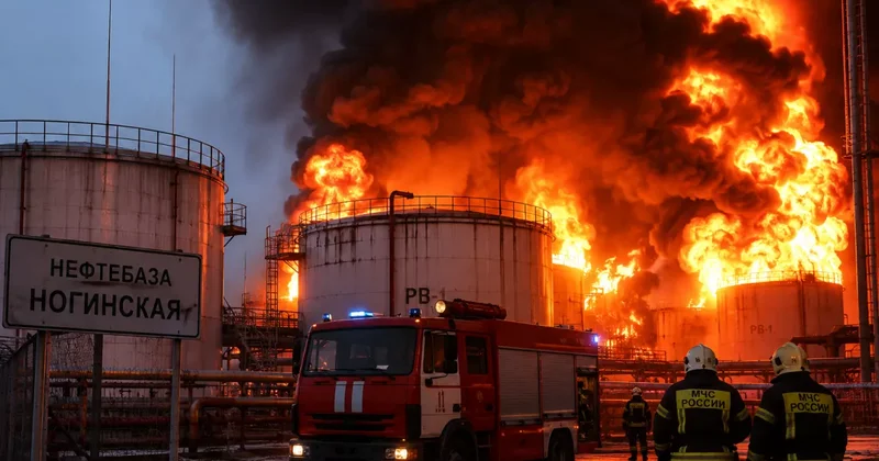 ASTRA: В Ногинске горит нефтебаза ВИДЕО / ФОТО