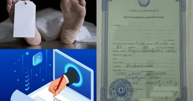 Ölüm şəhadətnaməsi labirinti KONKRET