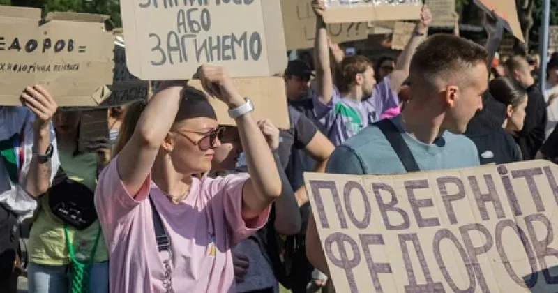 В Киеве протестуют третий день подряд