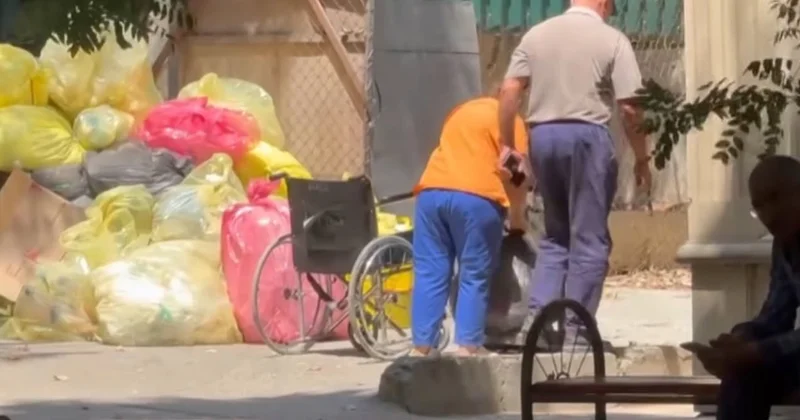 Bakıda xəstəxanaların həyətindən Xoşagəlməz görüntülər