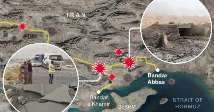 Bəndər Abbasın yolları kəsilib