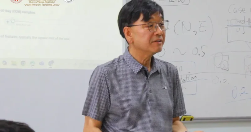 Koreyalı müəllim BMU tələbələrinin biliklərini yüksək qiymətləndirib