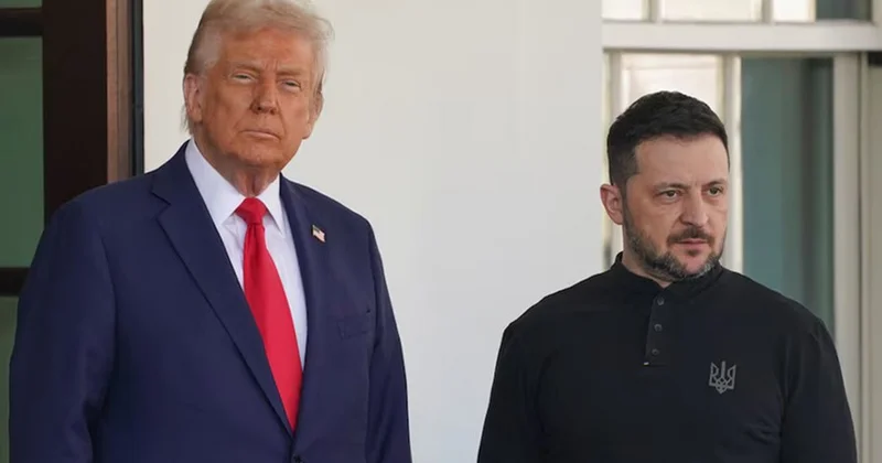Tramp Ağ evdə Zelenski ilə bir araya gəldi