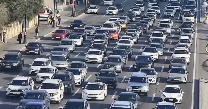Bakıda bu yollarda sıxlıq var SİYAHI