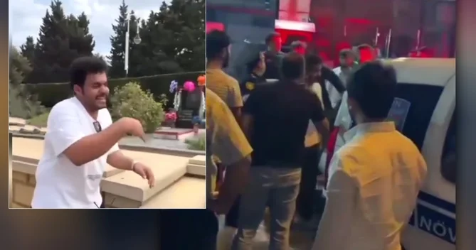 Şəhid məzarı önündə qeyri etik hərəkət edən ərəblər saxlanıldı