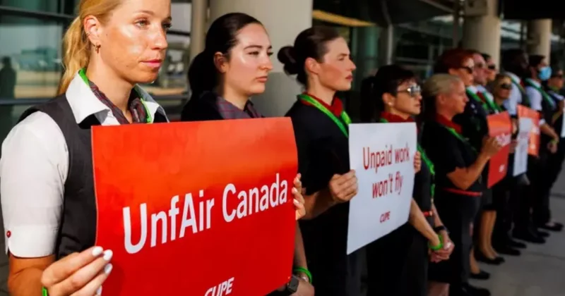 Забастовку бортпроводников Air Canada признали незаконной