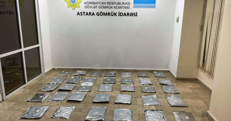 “Astara” gömrük postunda 30 kiloqramdan artıq marixuana aşkarlanıb