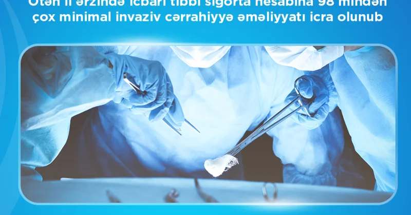 Ötən il icbari tibbi sığorta hesabına 98 mindən çox minimal invaziv cərrahiyyə əməliyyatı icra olunub