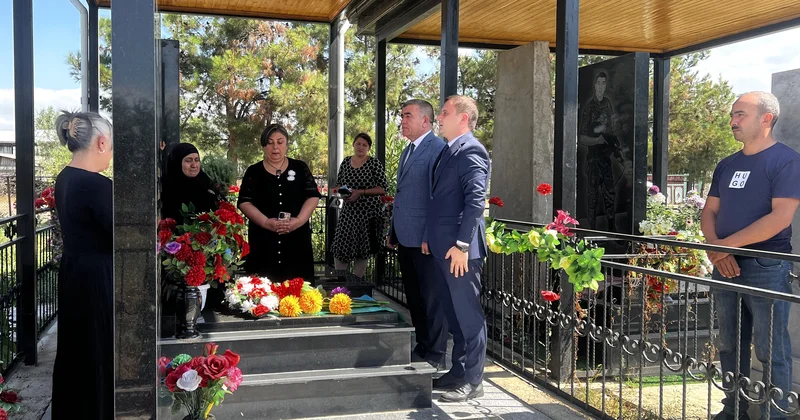 Ağstafada şəhidin doğum günündə xatirəsi anılıb FOTOLAR