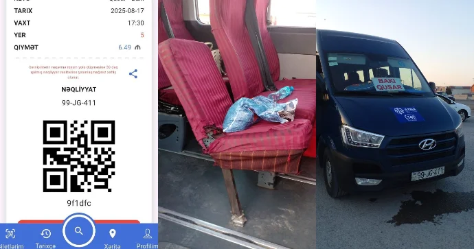 Bölgələrə sərnişin daşıyan bəzi marşrut avtobusları yararsızdır VƏTƏNDAŞ ŞİKAYƏTİ FOTO