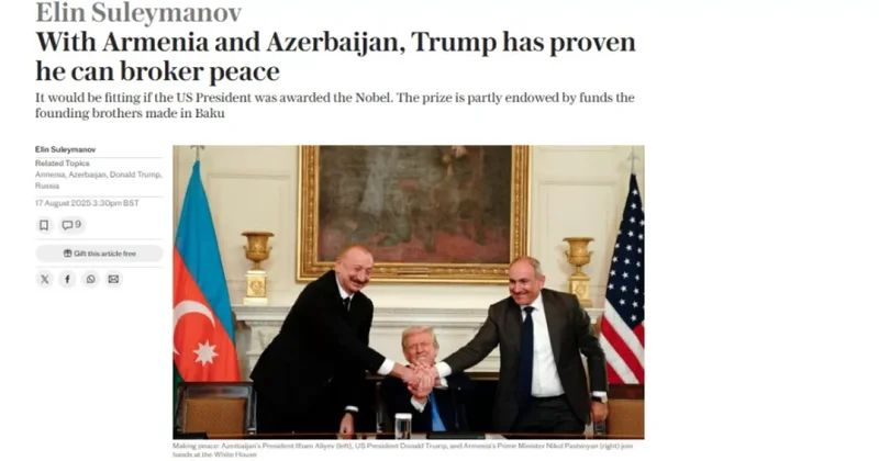 The Telegraph опубликовала статью об историческом успехе Азербайджана