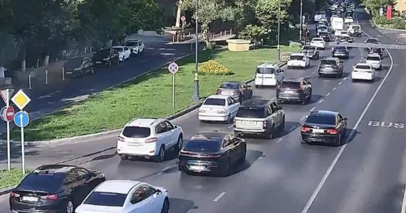 Bakıda yeni günün tıxaclı yolları SİYAHI