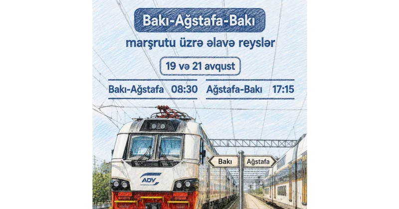 На маршруте Баку Агстафа Баку будут введены дополнительные рейсы поездов