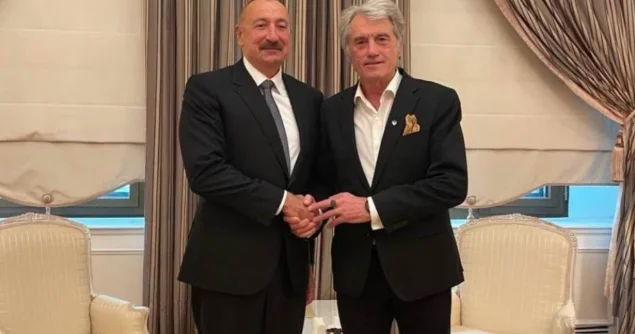 Viktor Yuşenko İlham Əliyevə təşəkkür etdi FOTOLAR