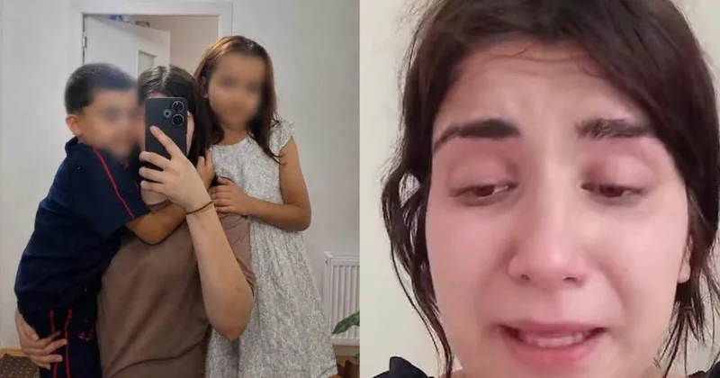Övladlarından ayrı qalan ana iki azyaşlı uşağına qovuşub