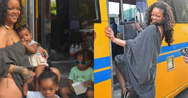 Rihannanın uşaqları ilə Barbados macəraları Fotolar