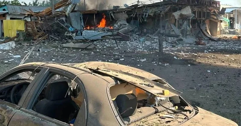 Rusiya Xarkovu vurdu 17 ölü
