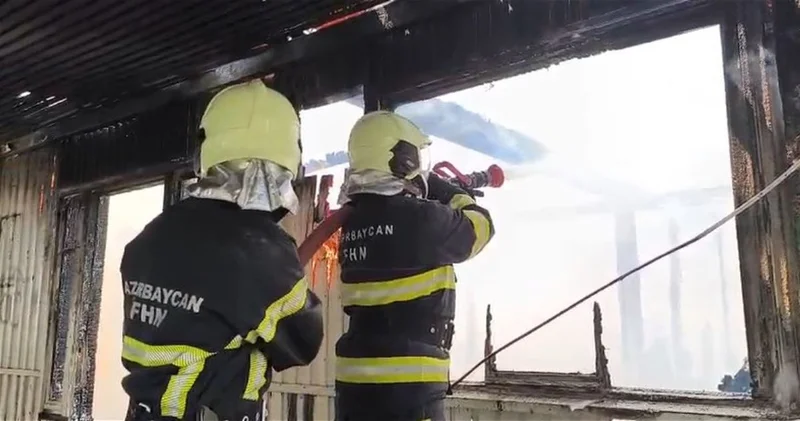 Пожар в неиспользуемом строении в Баку локализован ФОТО ВИДЕО