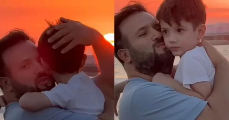 Elnur oğlu ilə belə vaxt keçirir Video