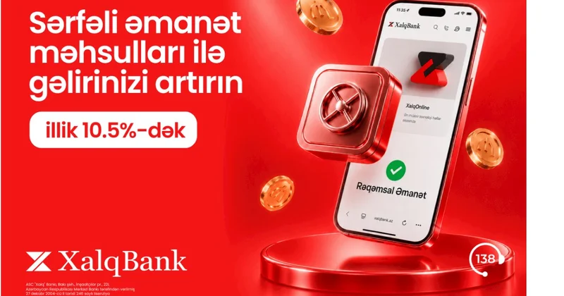 Xalq Bank müştərilərinə illik 10,5% dək gəlir əldə etmək imkanı yaradır