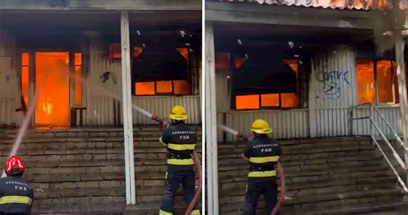Binəqədidə yanğın olub Video