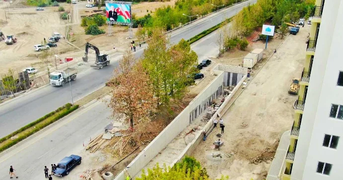 Yevlaxda yeni yeraltı piyada keçidinin inşası yekunlaşmaq üzrədir FOTO