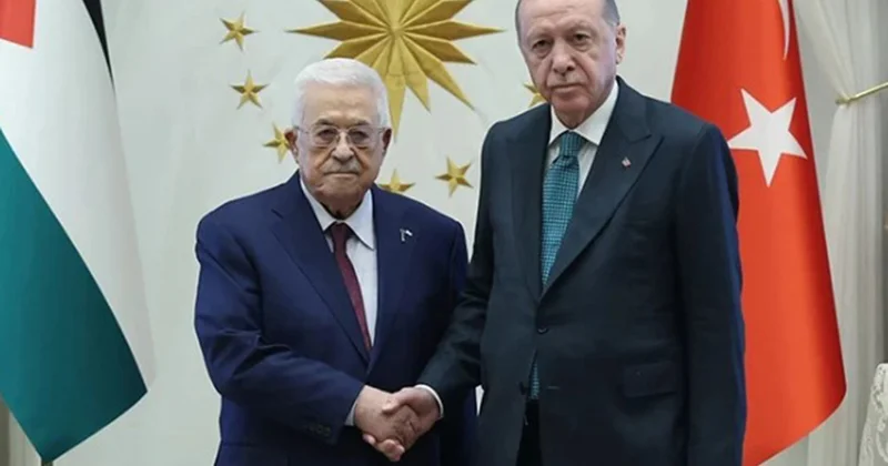 Ərdoğan Mahmud Abbasla görüşdü Fotolar