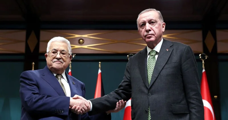 Fələstin lideri Mahmud Abbas Türkiyədə: Ərdoğanla görüşdü