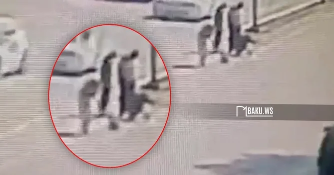 Bakıda yoldakı qoşa xətti qırıq qırıq etdilər ANBAAN VİDEO