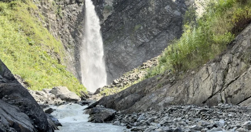 Великолепный вид в конце трудного пути водопад Гочъятаг ФОТО ВИДЕО