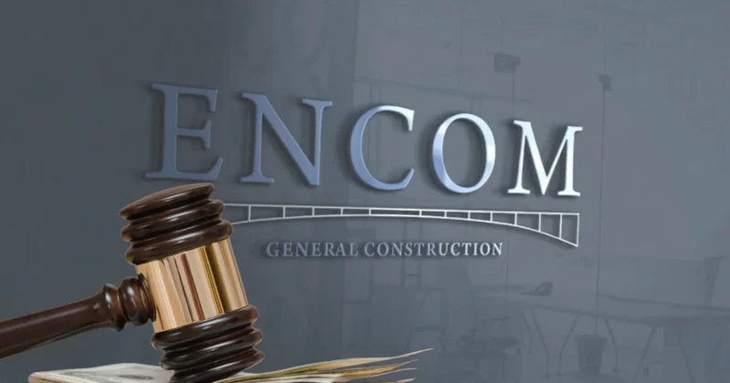 Borcu 1 milyon manatı aşan Encom Construction CƏRİMƏLƏNDİ
