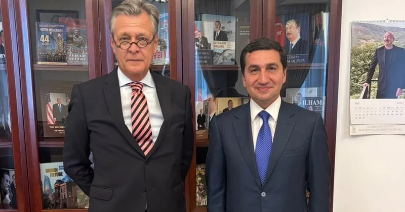 Hikmət Hacıyev Almaniya səfiri ilə görüşdü: Nələr müzakirə edildi? FOTO