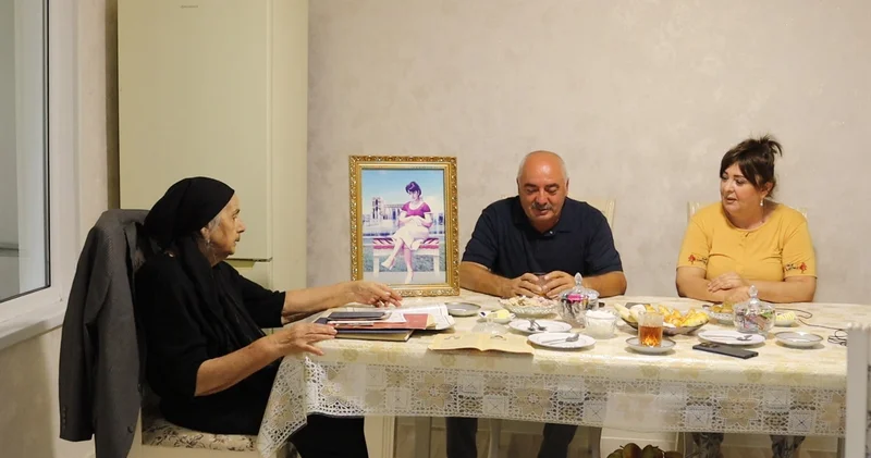 Şəhid anası Xankəndidə mənzillə təmin olundu GÖRÜNTÜ