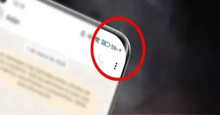 Telefonun ekranındakı yaşıl və narıncı nöqtələr nəyi bildirir?