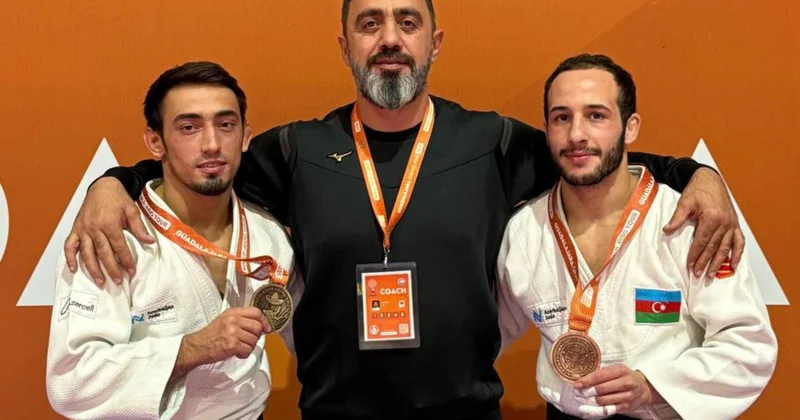 Azərbaycanın iki cüdoçusu Meksika Qran prisində qızıl medal qazandı FOTO
