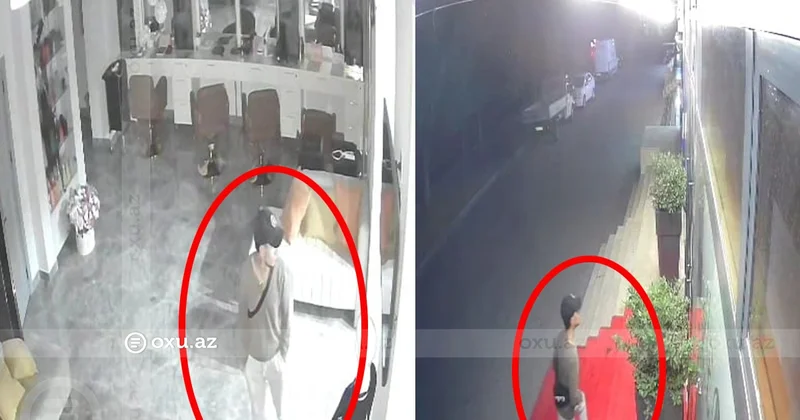 Bakıda obyektlərdən birində oğurluq hadisəsi baş verib ANBAAN GÖRÜNTÜLƏR