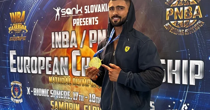 Азербайджанский спортсмен одержал победу на чемпионате Европы INBA/PNBA в Словакии
