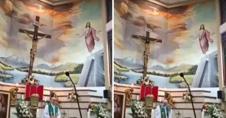 Kilsədə başına xaç düşən keşiş öldü