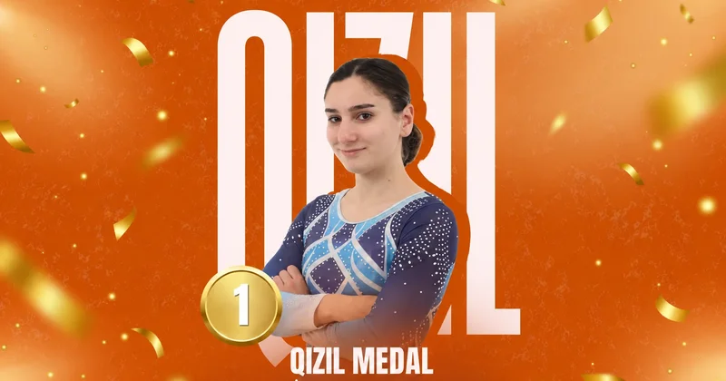 Gimnastımız Selcan Mahsudova Dünya kubokunda qızıl medal qazandı FOTO