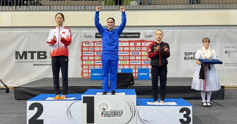 Selcan Mahsudova batut gimnastikası üzrə Dünya kubokunun qalibi olub FOTO