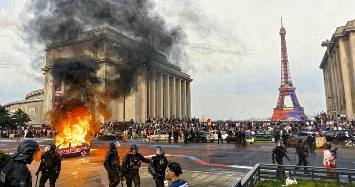 Массовые протесты во Франции вылились в погромы и поджоги