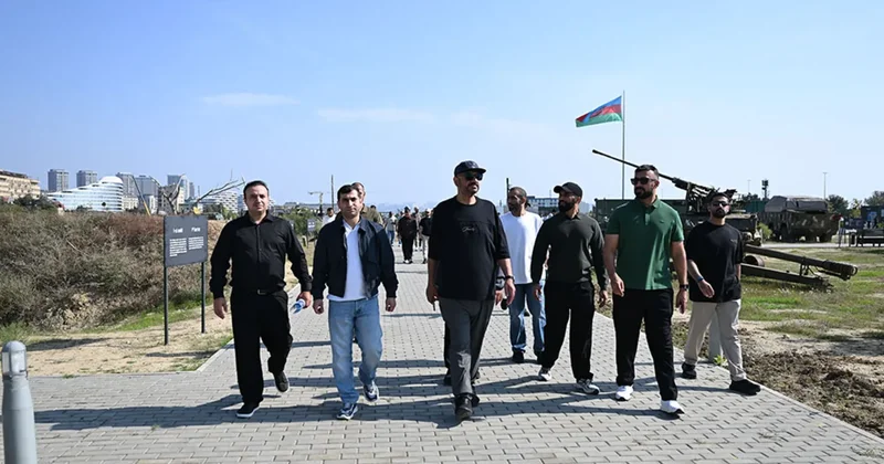 Şahinlərin Görüşü 2026 təliminin iştirakçıları Hərbi Qənimətlər Parkında olublar FOTOLAR