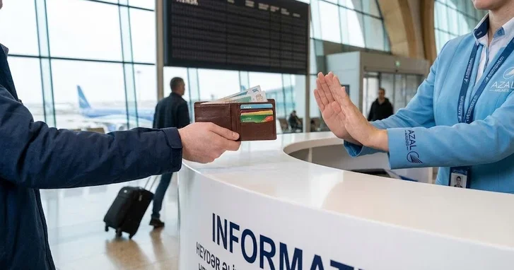 Неожиданная проблема в Баку: честный пассажир едва не опоздал на рейс из за находки