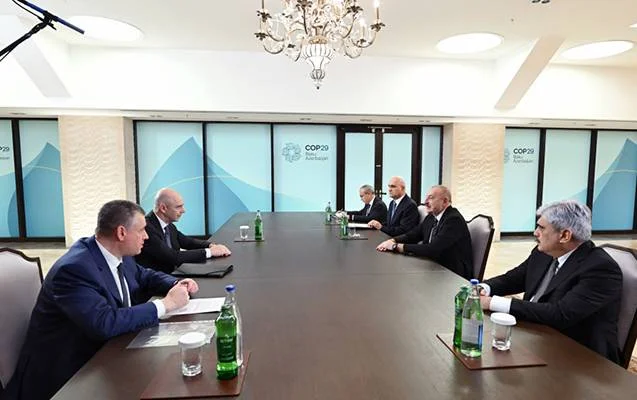 Prezident Siluanov və Slutski ilə görüşdü FOTO